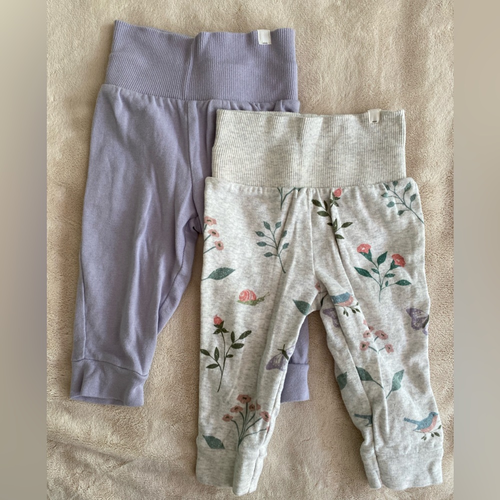 Little Planet Kids Floral and Lavender Joggers